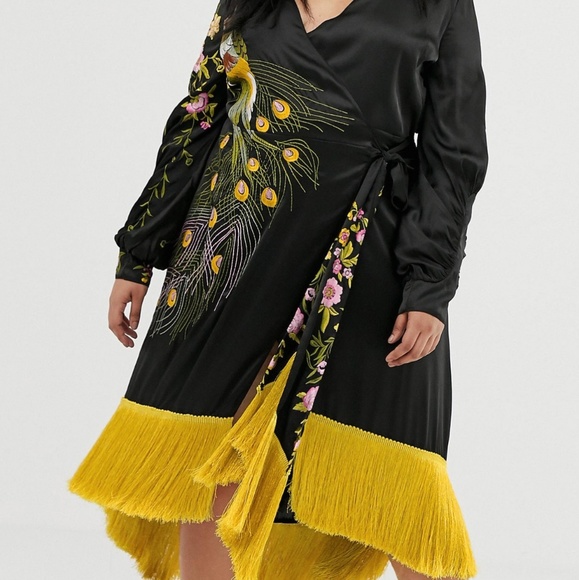 asos peacock dress